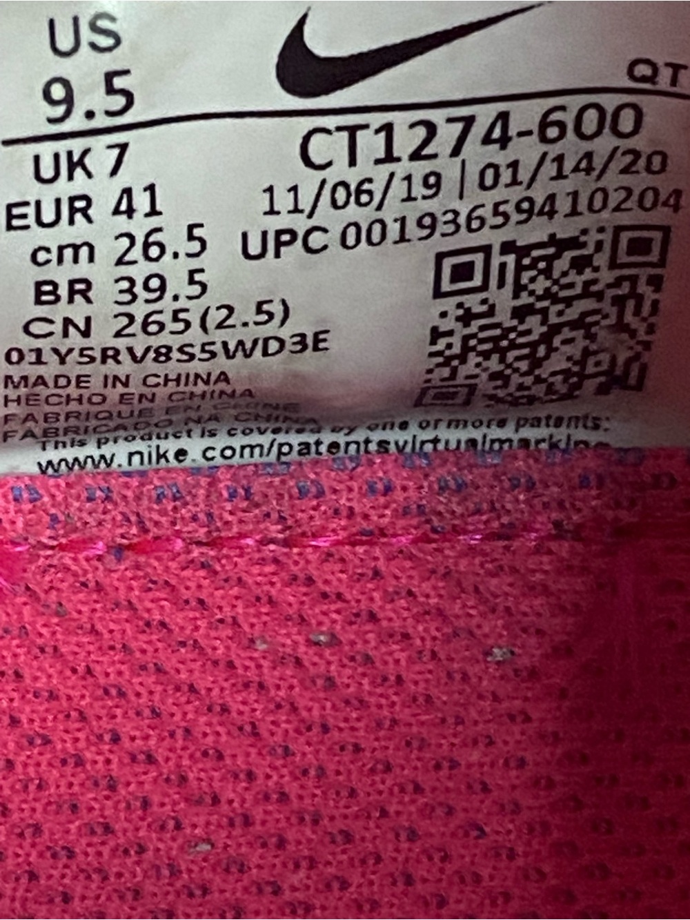 Nike Air VaporMax Flyknit 3 - Triple Pink - Picture 7 of 7
